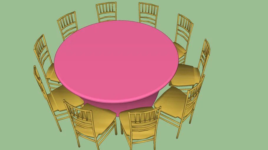 MESA REDONDA CON SPANDEX