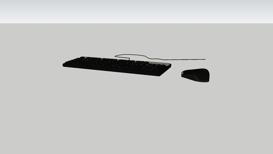 Computer keyboard and mouse