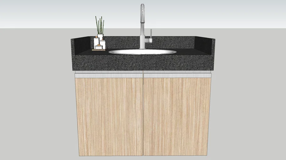 Móvel Projetado para Banheiro - Bathroom Cabinet