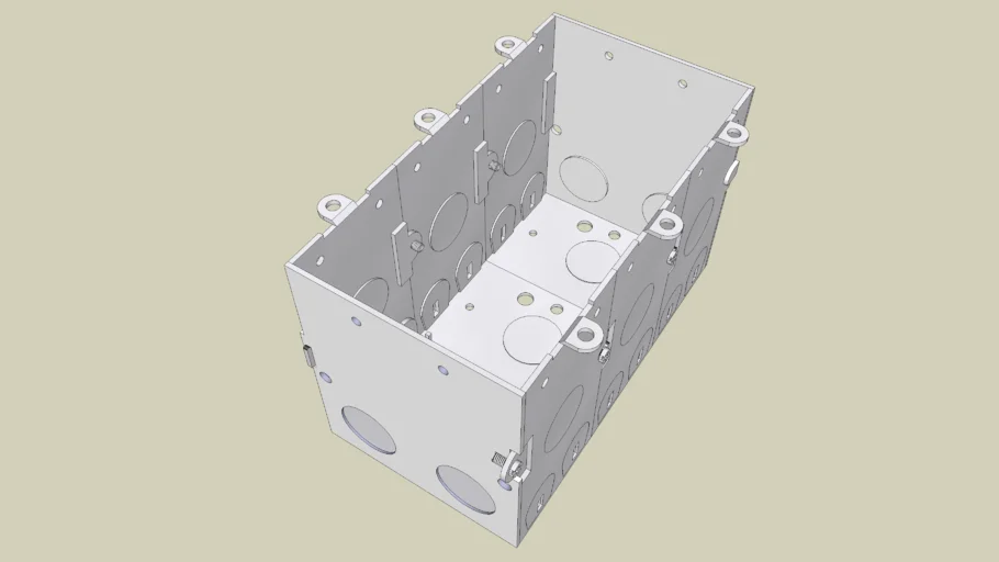 Triple gang electrical box