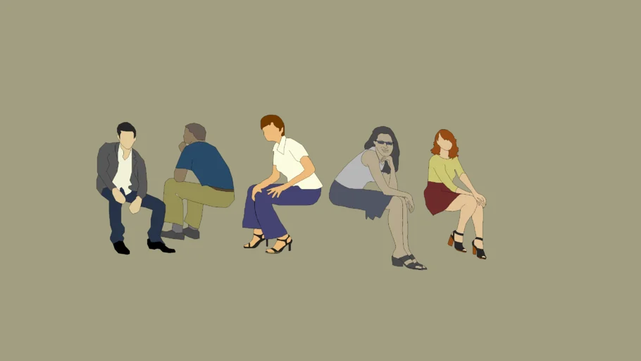 Người ngồi - Sitting people