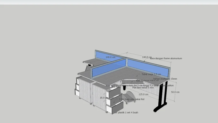 OFFICE DESK | 3D Warehouse