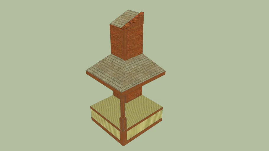Antique Wooden Pillar