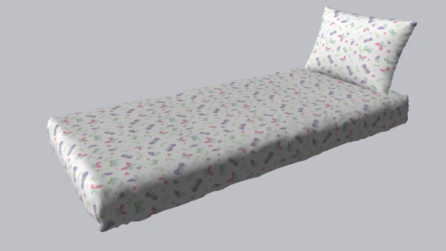 Jogo de Cama Infantil Solteiro Borboletas - 2 peças