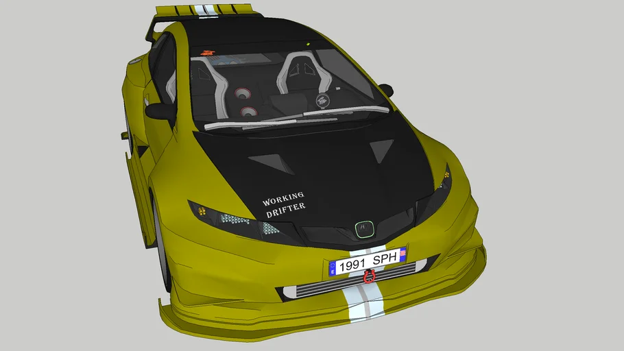 acura civic v8 twin turbo