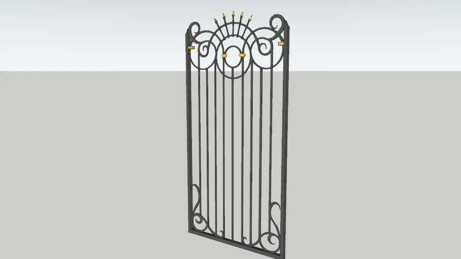 Ornate Victorian Cast Iron Gate