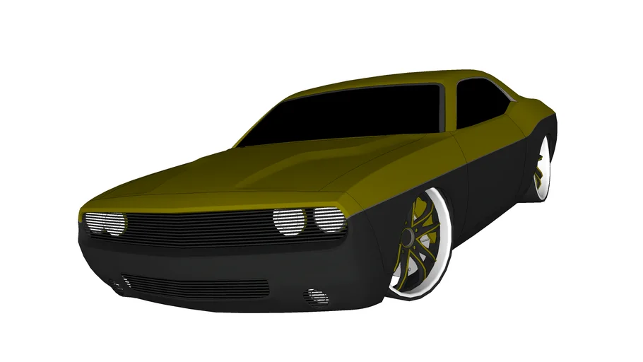Dodge Challenger gold/black