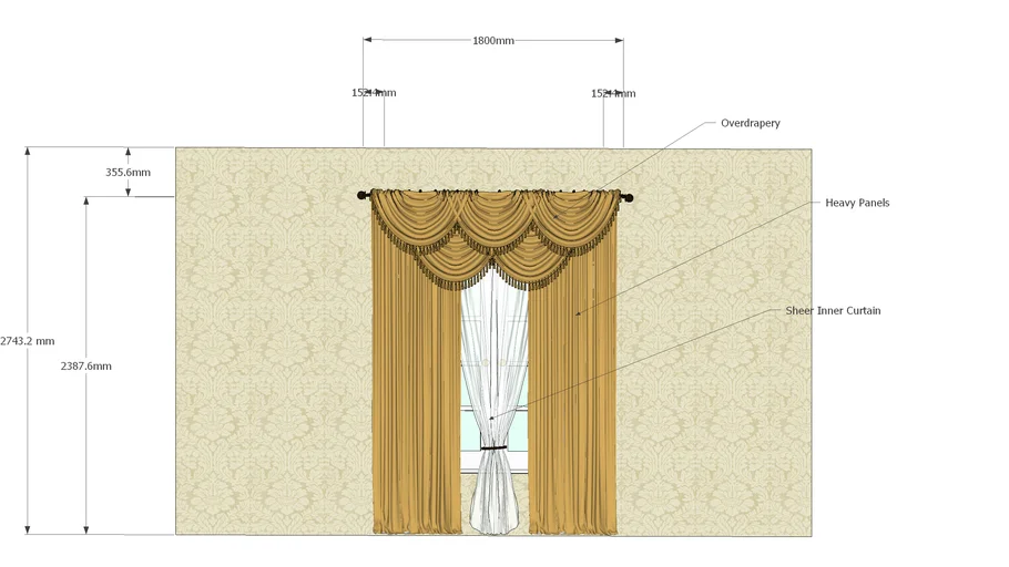 Royal Drapery in Gold