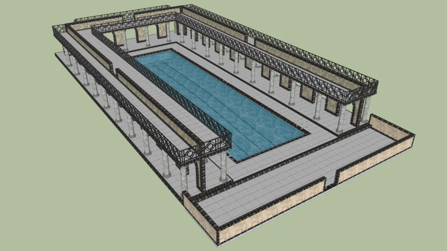 Nouveau Roman Baths or Italianate Swimming Pool