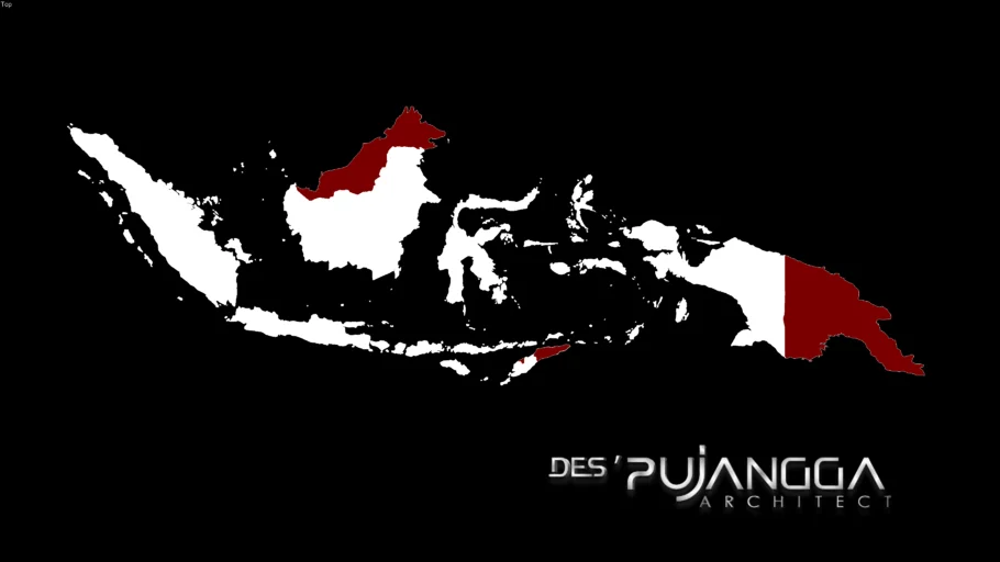 3D INDONESIA MAP, PETA INDONESIA