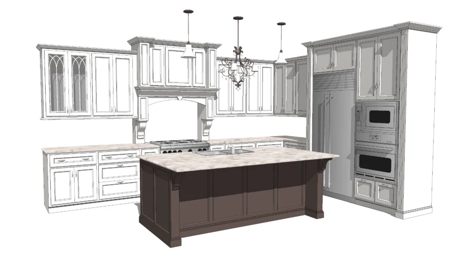 tu bep tan co dien + tu quan ao