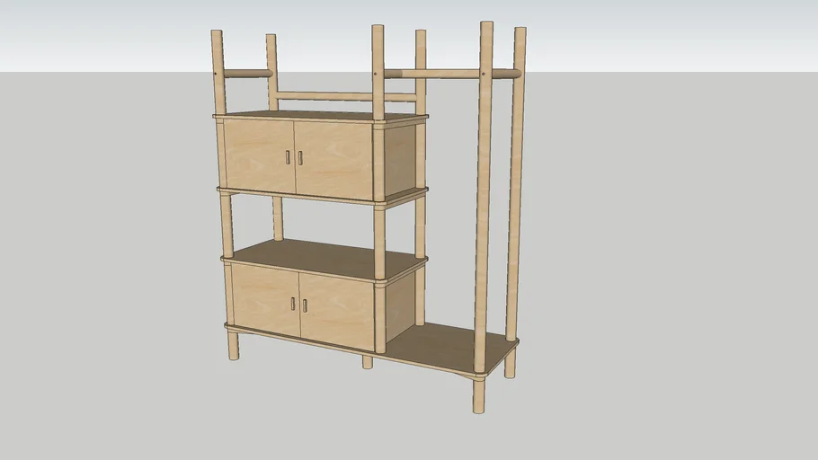 Miceo - Rangement - Chêne - Design by Gaston Lobet - Habitat