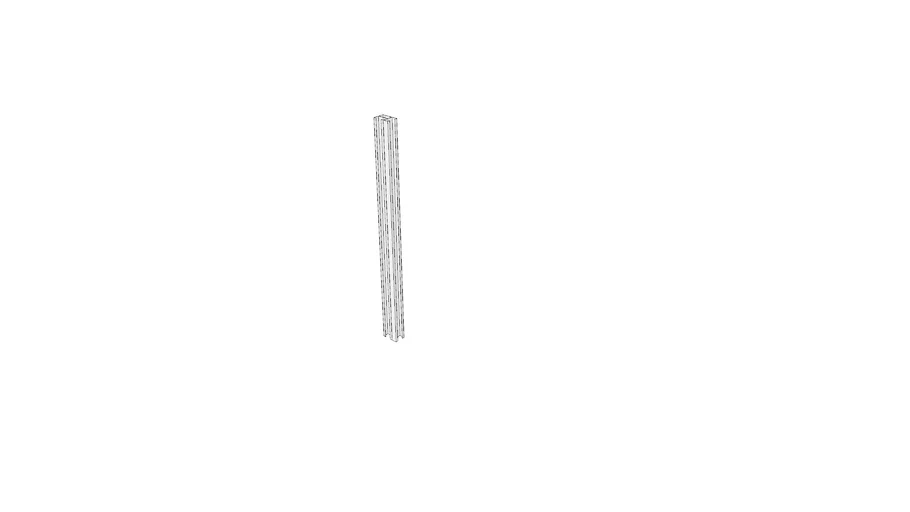 90 degree modular wall post