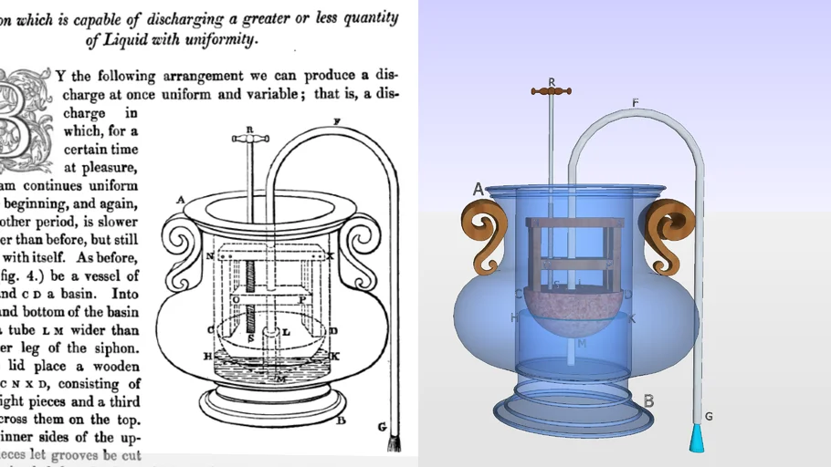 Uniform Variable Discharge Siphon by Hero of Alexandria