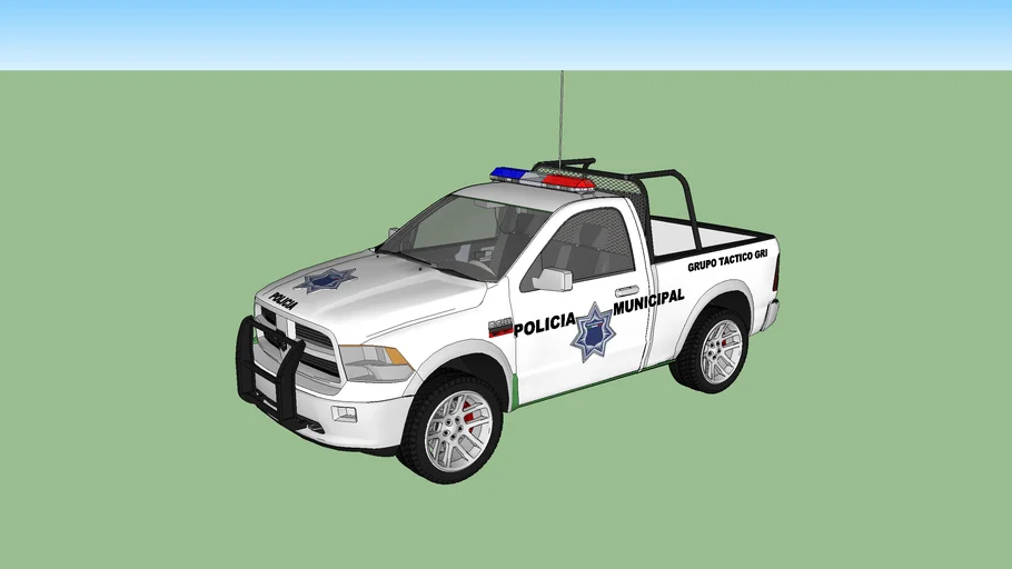  DODGE RAM 1500  MODELO 2015 PATRULLA ROTULADA DE LA POLICIA MUNICIPAL 