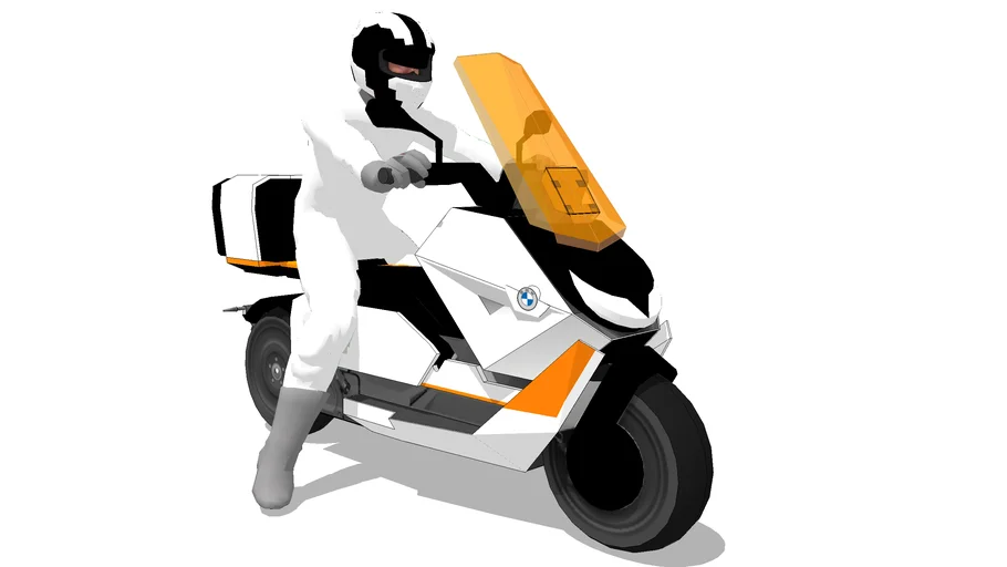 BMW MOTO CE04 02 - Modelo 3D