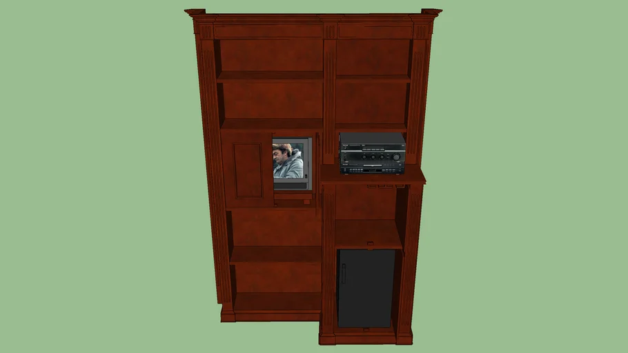 Mueble bar y de TV de un estudio