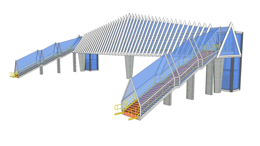 overhead pedestrian crossing