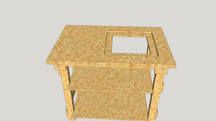 Mesa de trabajo plegable