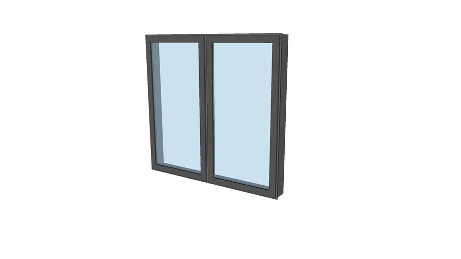 double swing window 1,6x1,7m