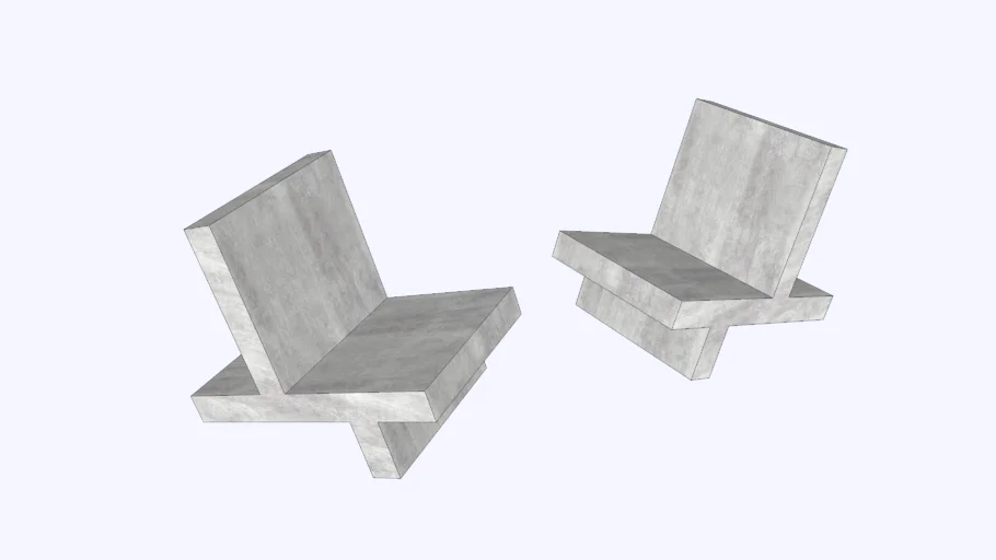 Concrete bench / Banca de concreto