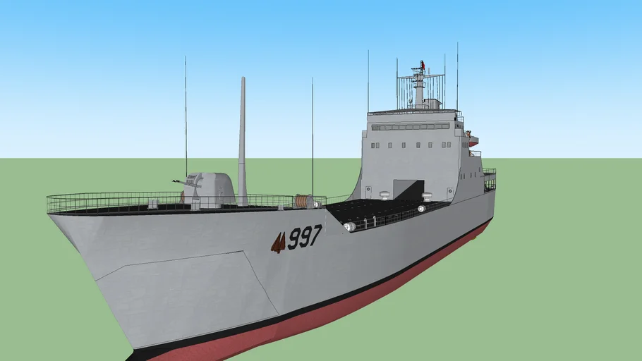 PLAN Type 072a Class Landing Ship pennant #997 Lühua Shan