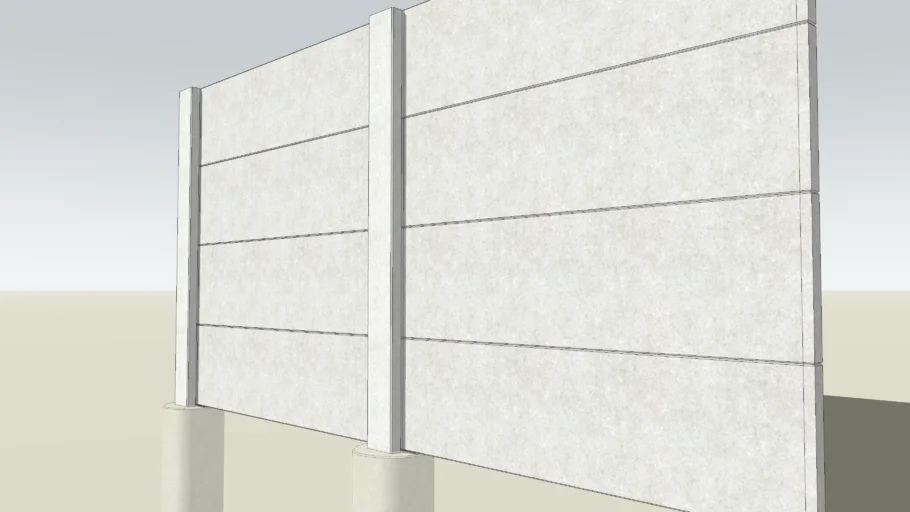 Concrete Noise Abatement Wall