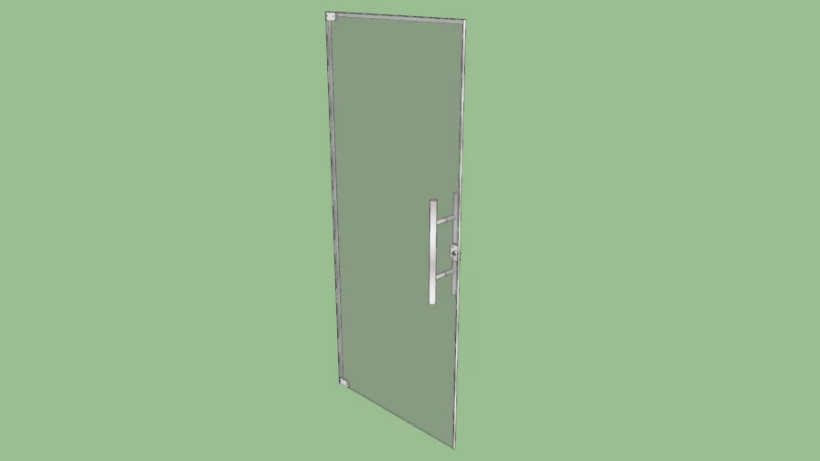 Porta de Vidro de Abrir 90cm