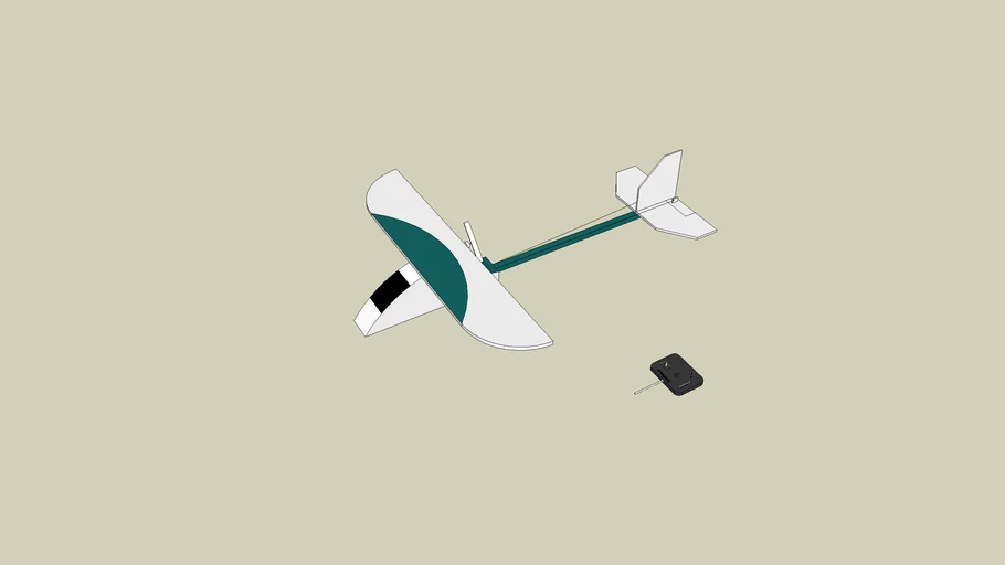 RC plane with controller