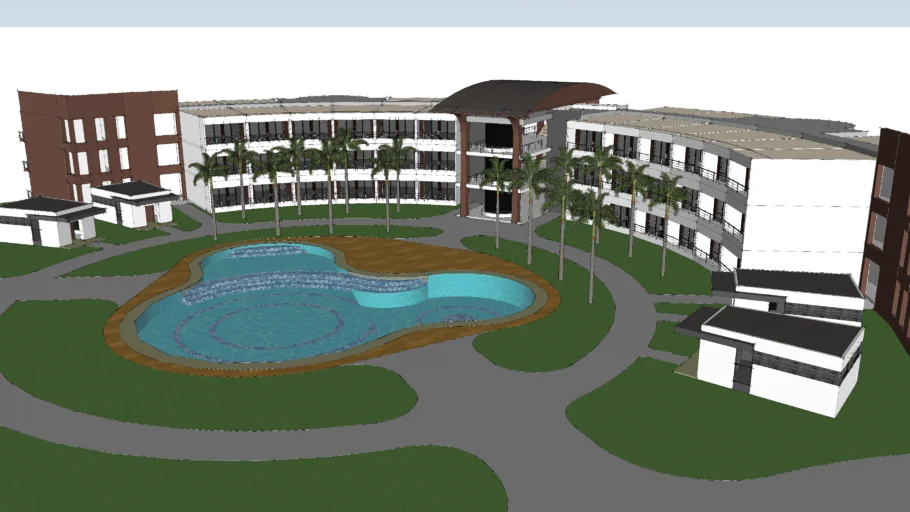 Edificio de habitaciones Hotel 5 Estrellas