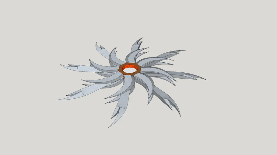Wheel of 24 blades