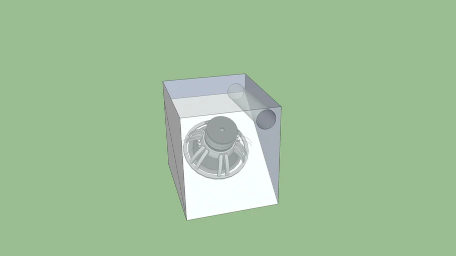 DUB style incloseure with 15 inch subwoofer