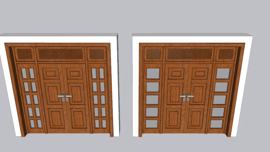 Wooden Double Door