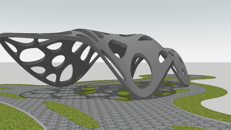 parametric pavilion voronoi