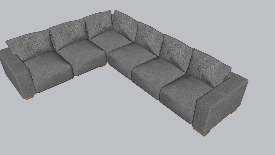 Sectional wide track arm | 3D Warehouse