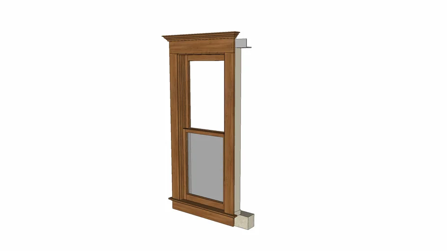 Dynamic Historic Wooden Double Hung Window Assembly
