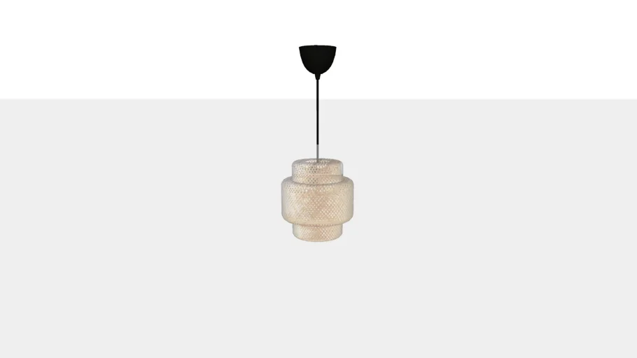 IKEA SINNERLIG pendant lamp 27, bamboo-handmade