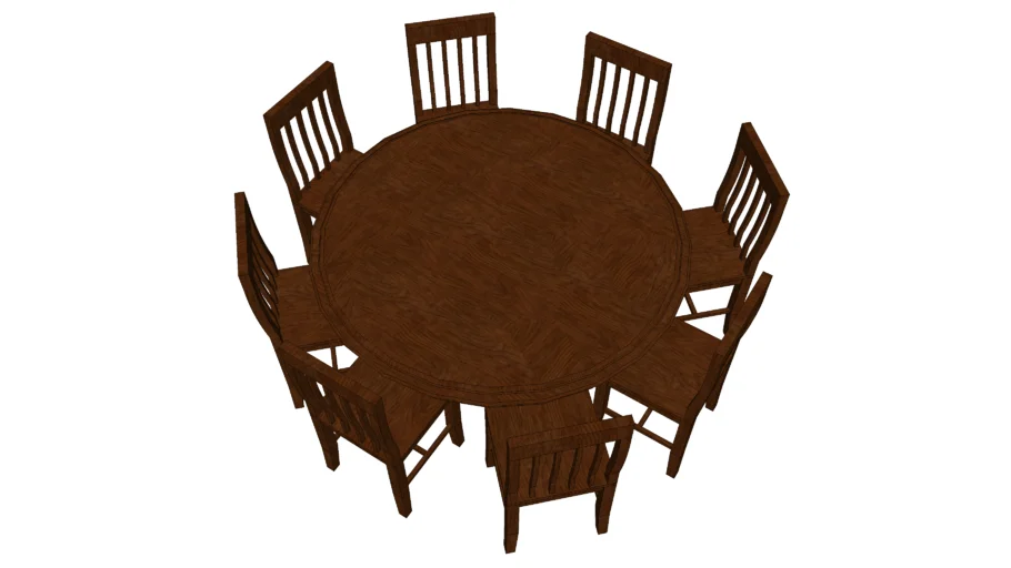 Round Dining Table | 3D Warehouse
