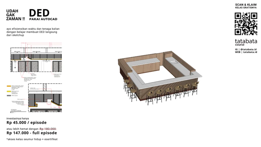 Bar Table Set 1 (Set Meja Bar 1)