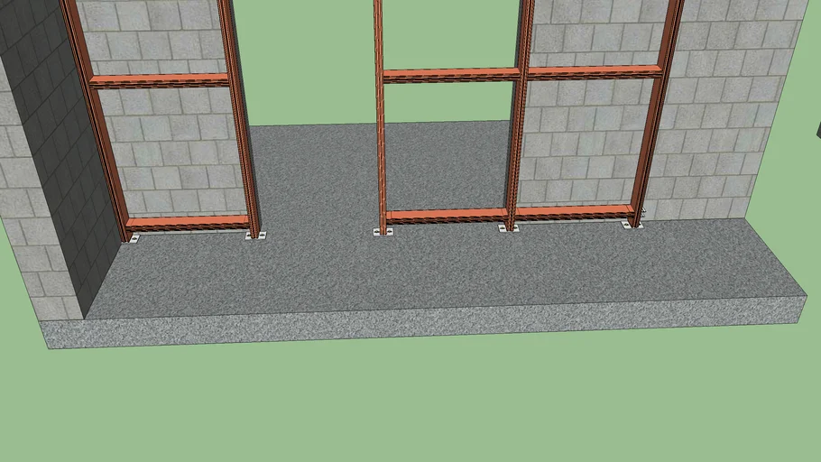 561 curtain wall bottom fixing