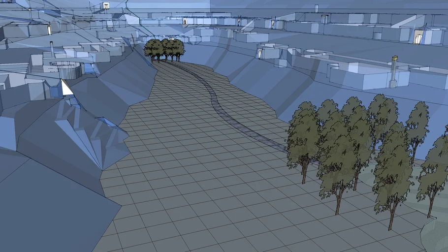Caves-of-Chaos - Keep on the Borderlands - B2 Module 9034 Full X-Ray View by Tim v8 SketchUp