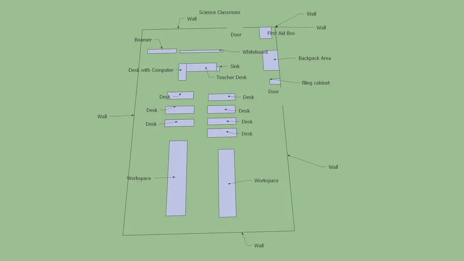science classroom labeled