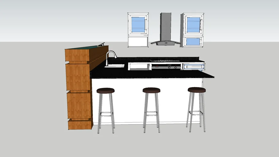 Kitchen U-shaped