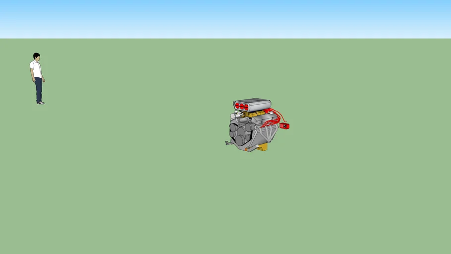 Engine Blower/ Classic Hot Rod/ Drag Racing Engine