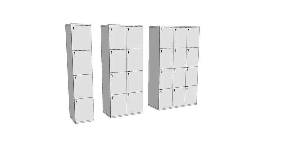 Locker Wood - 4 portas