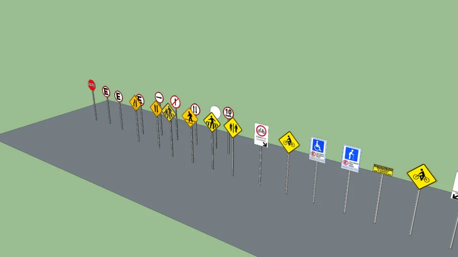 Placas de Sinalização de Trânsito