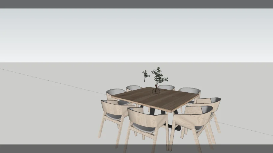 TABLE square 8 person