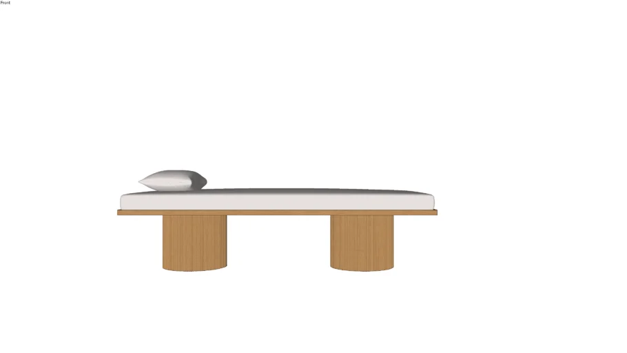 Fluted base chaise | West-elm