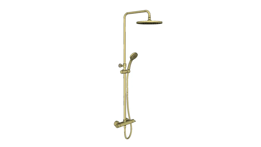 Colonne Douche Or