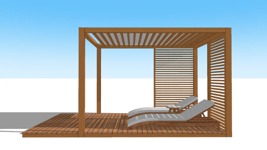 Pérgola contemporánea